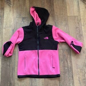 The North Face Pink and Black Fleece Jacket, size small, 30$
